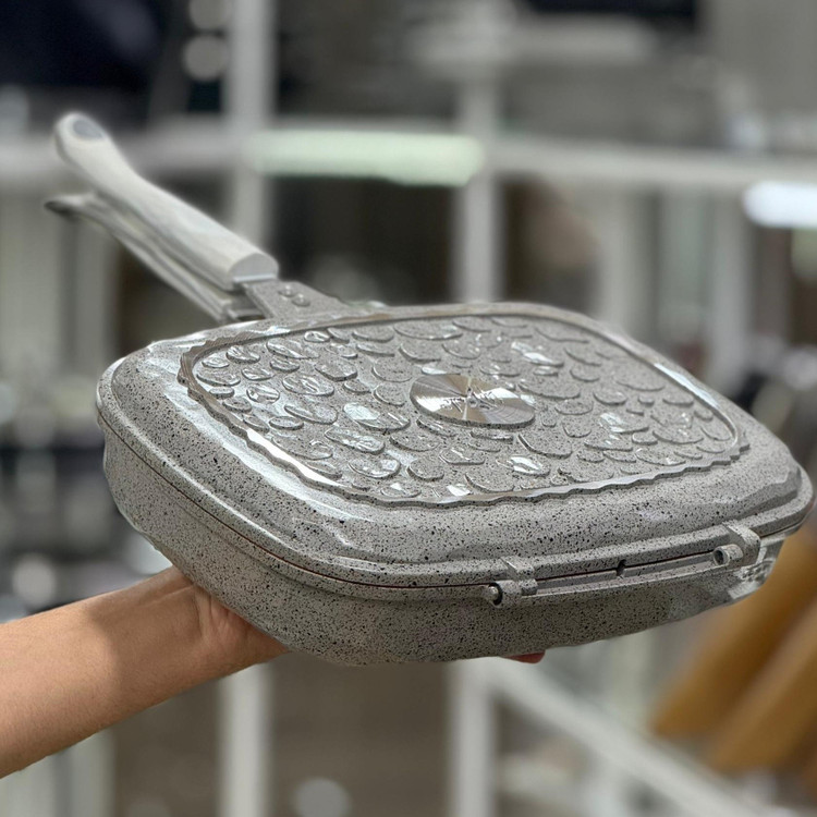 تابه رژیمی دوطرفه لایف اسمایل سایز ۳۲ مدل P7ST2-32-BLACK | گرانیتی ضد لک