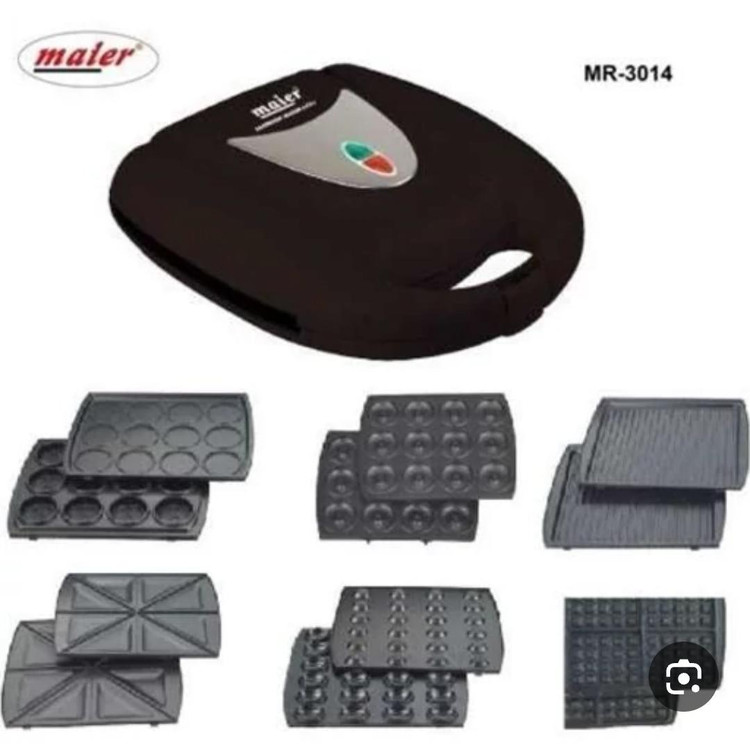 ساندویچساز ۶ کاره مایر مدل MR-3014 |مشکی