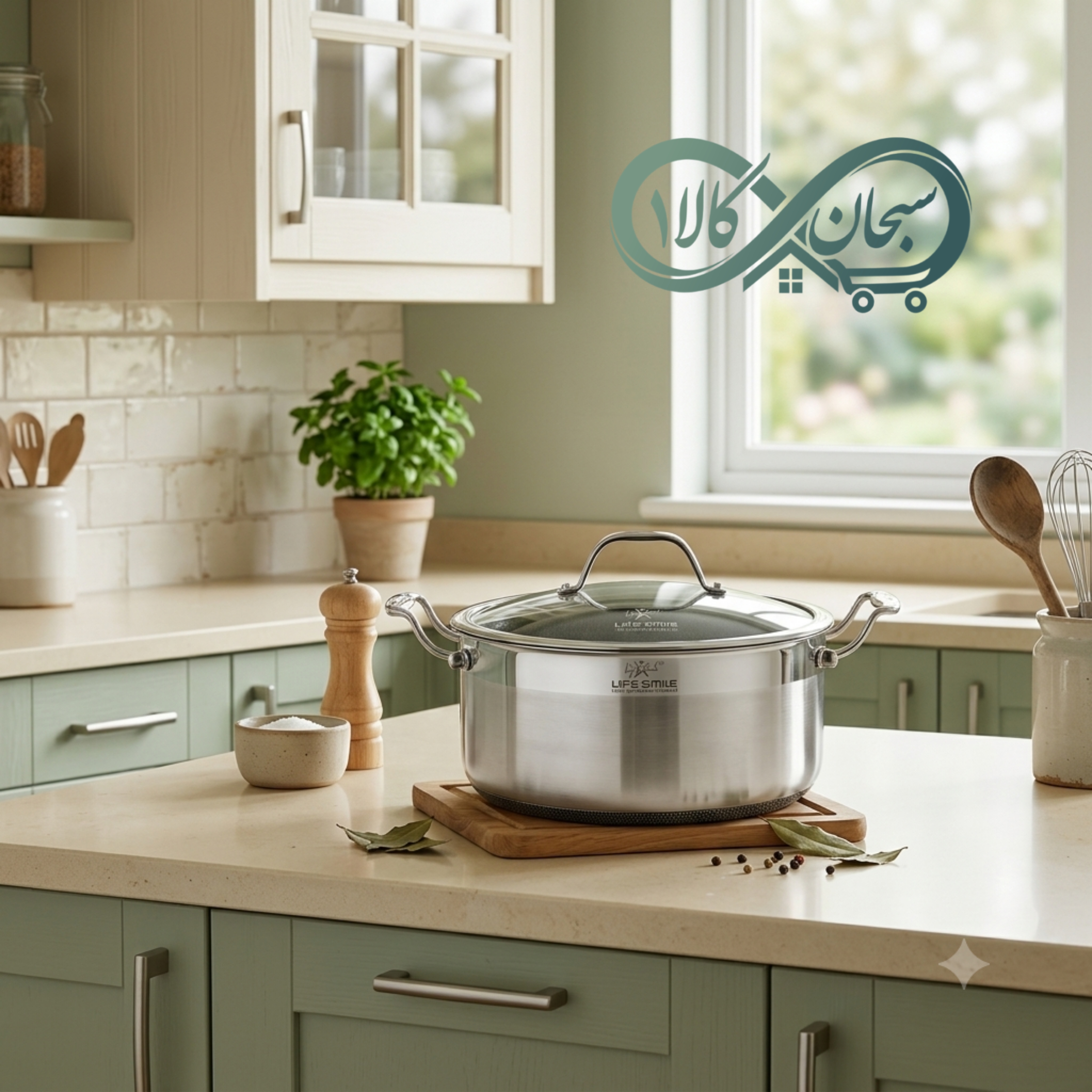 قابلمه استیل لیزری لایف اسمایل مدل LIFEP30-۲۸P | سایز۲۸