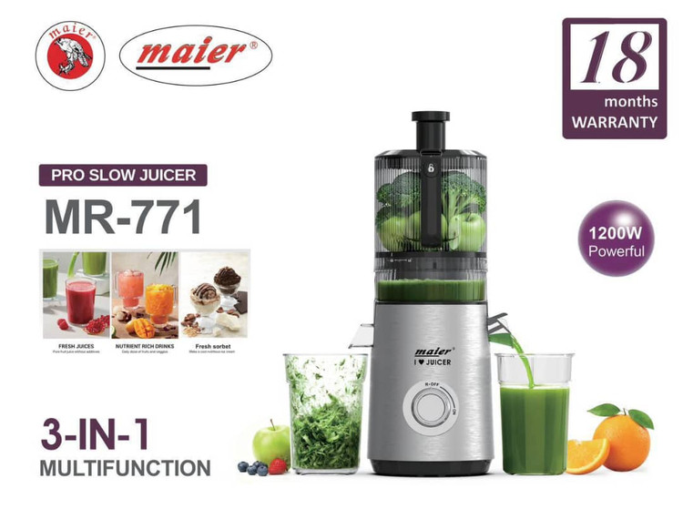 آبمیوه گیر،عصاره گیر و بستنی ساز مایر مدل MR-771
