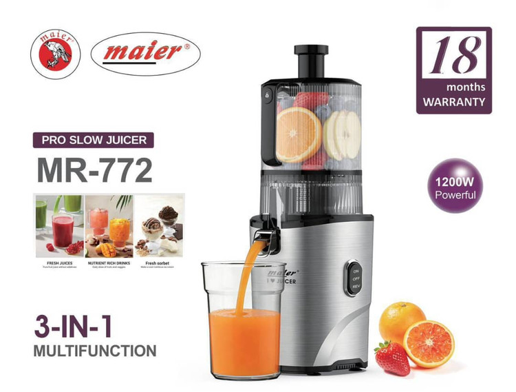 آبمیوهگیر،عصاره گیر و بستنی ساز مایر مدل MR-772
